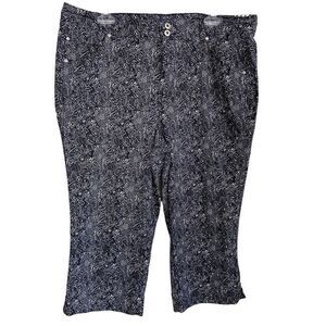 Women's Bandolino Blue Capri Pants Size 16W